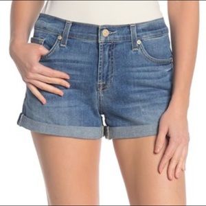 7 For All Mankind Cutoff Rolled Jean Shorts Size32